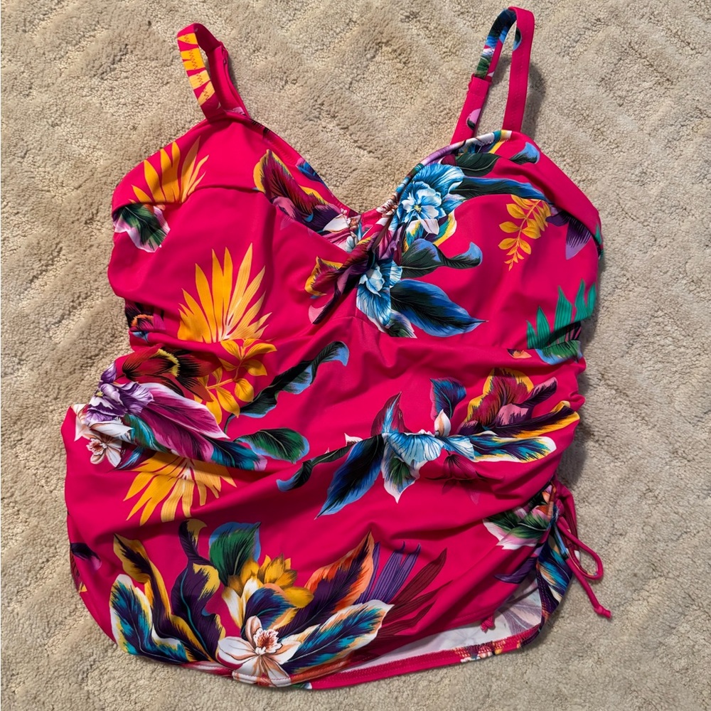 Bikini tankini top pink
